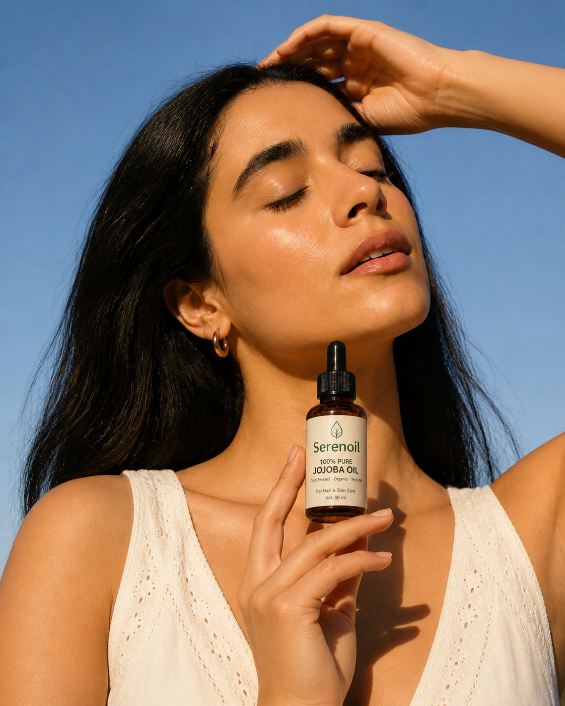 Applying Serenoil jojoba oil